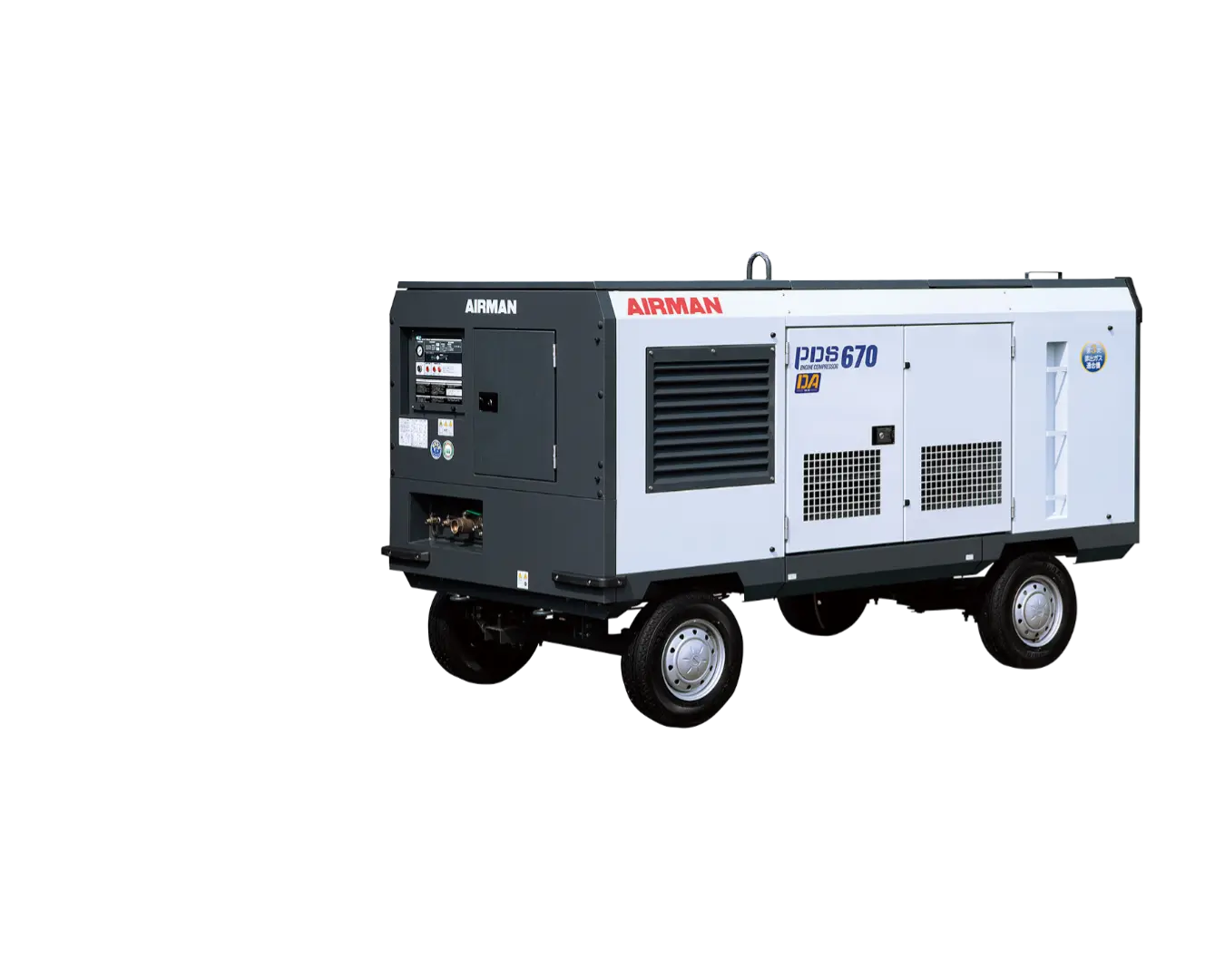 Компрессор AIRMAN серии PDS670SD-4C5 на шасси (суховоздушного типа)