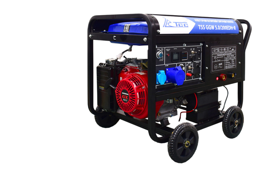 Инверторный бензиновый сварочный генератор TSS GGW 5.0/200EDH-R (Honda GX390)