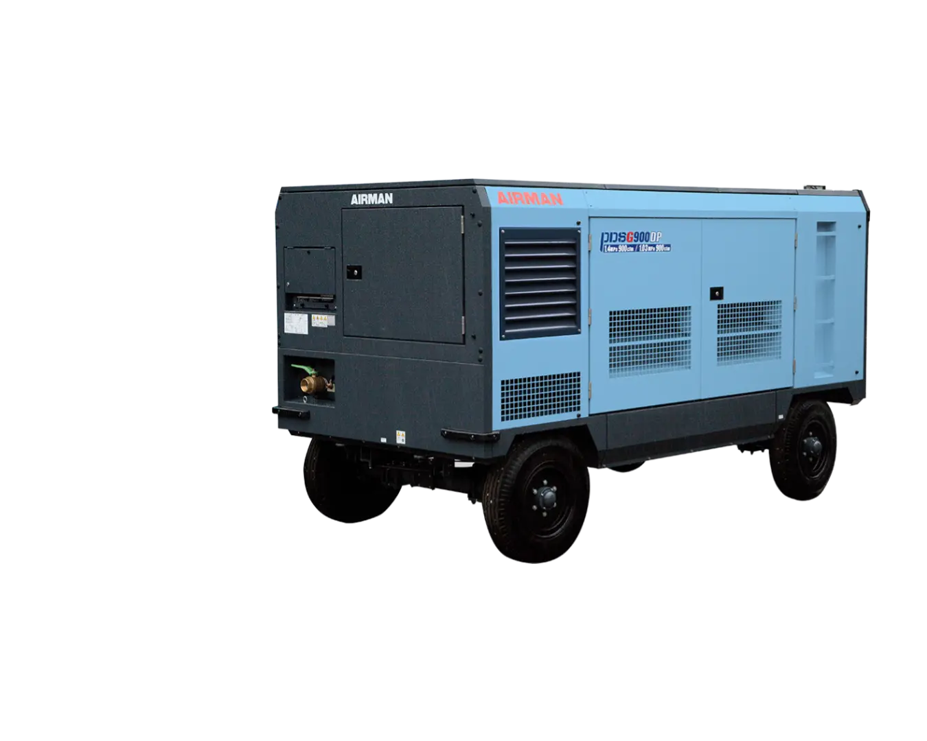 Компрессор AIRMAN серии PDSG900DP-4C5 на шасси (высокое давление)