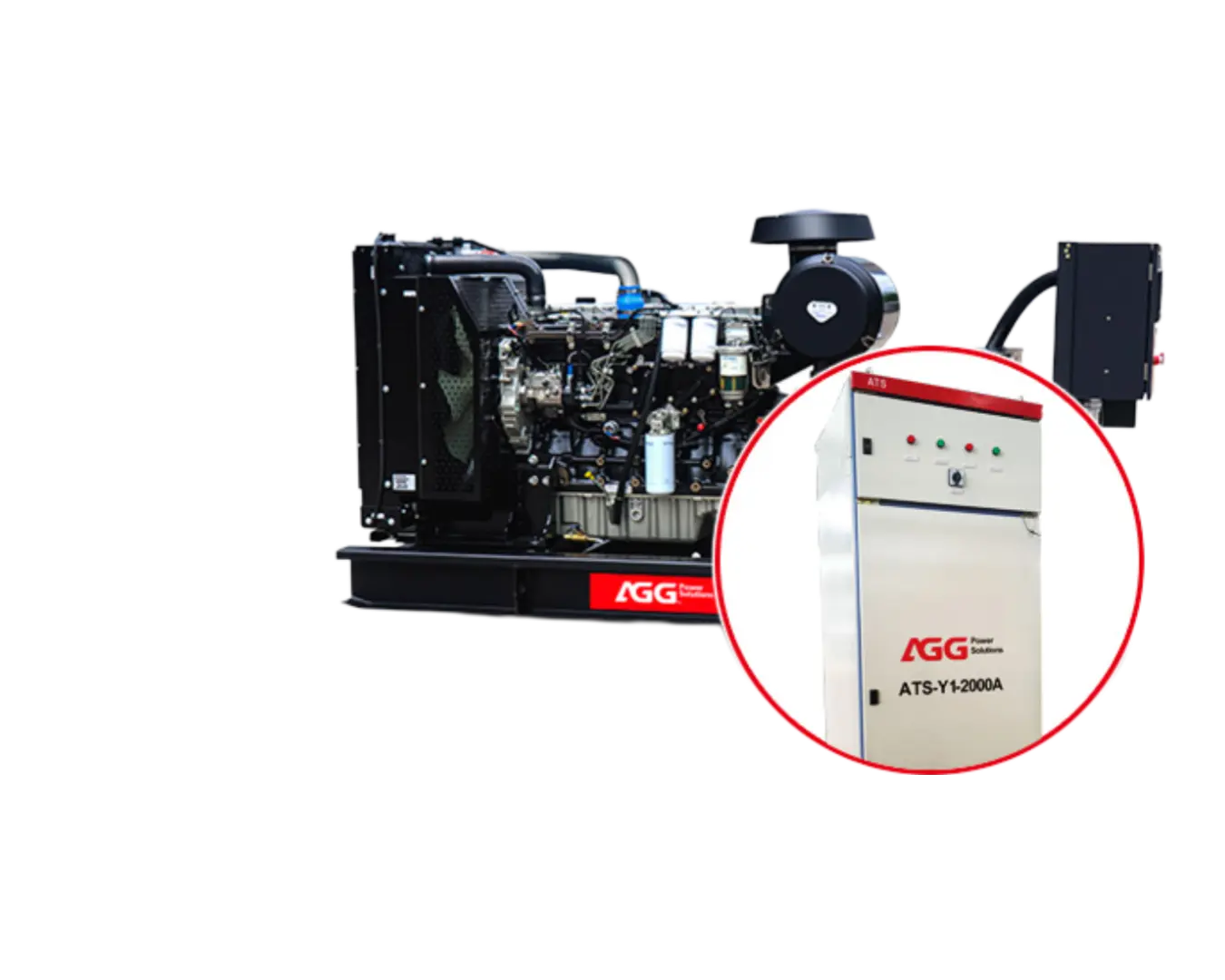 Дизельная электростанция AGG P1000D5 открытая c АВР