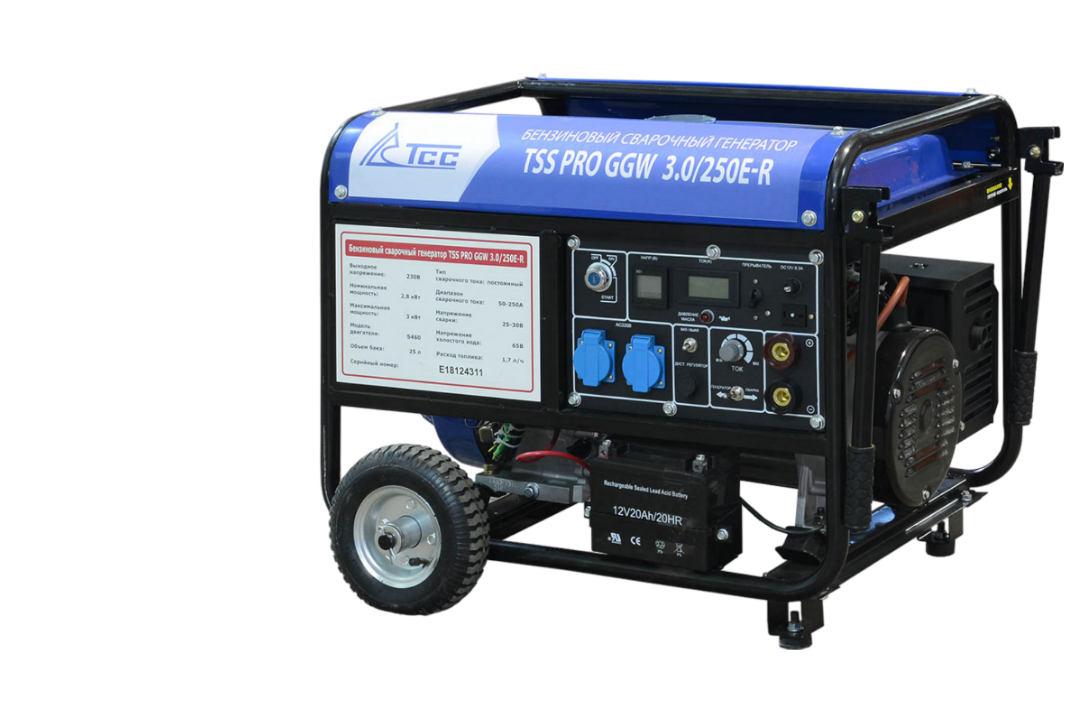 Бензиновый сварочный генератор TSS PRO GGW 3.0/250E-R