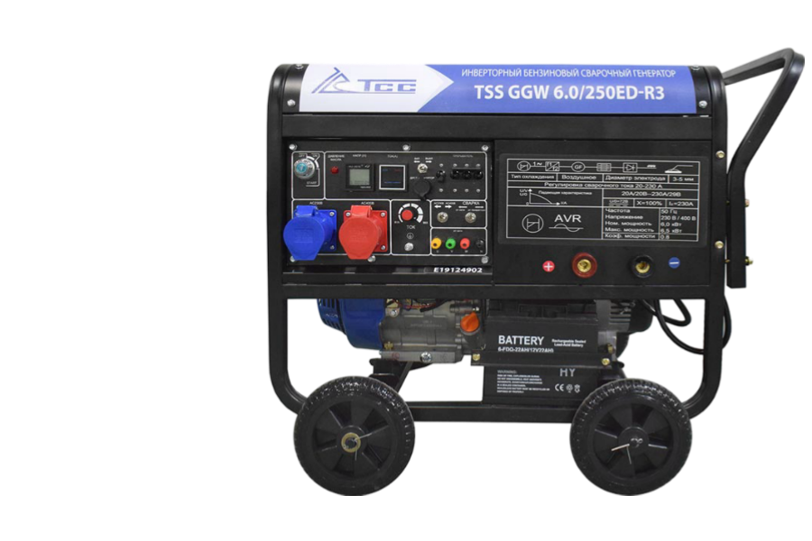 Инверторный бензиновый сварочный генератор TSS GGW 6.0/250ED-R3