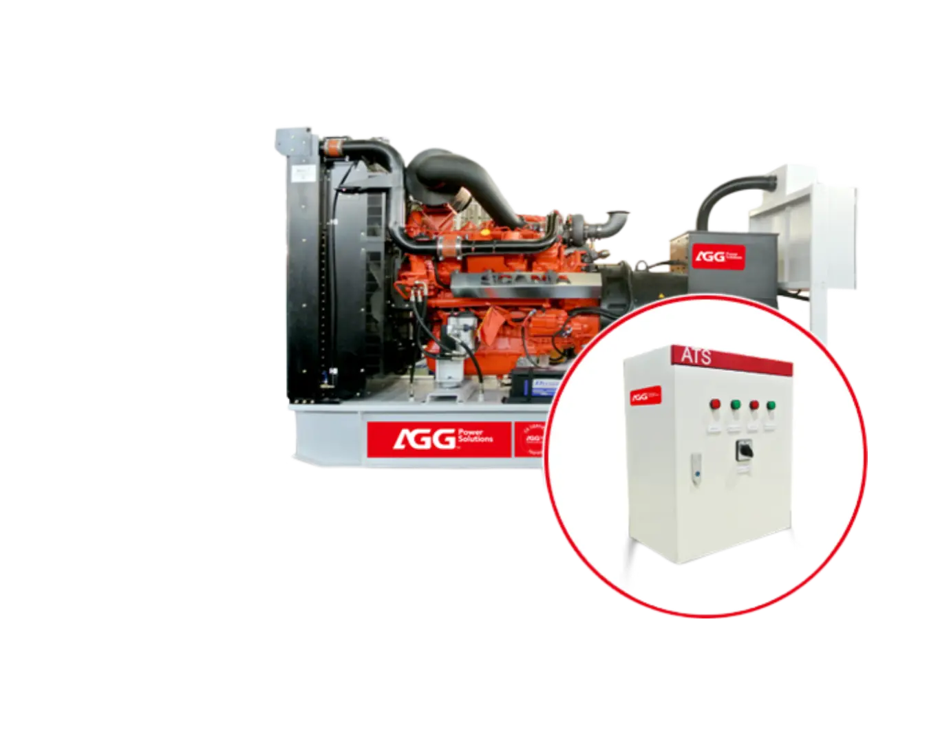 Дизельная электростанция AGG S313E5 открытая c АВР