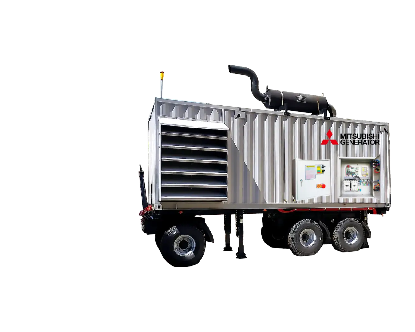 Дизельный генератор Aksa APD 1540M на шасси / на санях с АВР