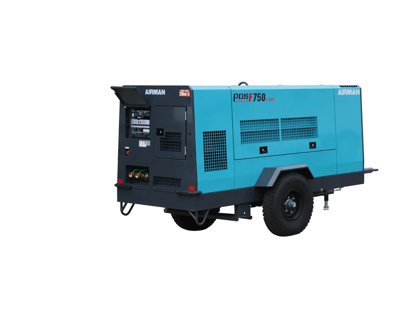 Компрессор AIRMAN серии PDSF750S-6C6 на шасси (высокое давление)