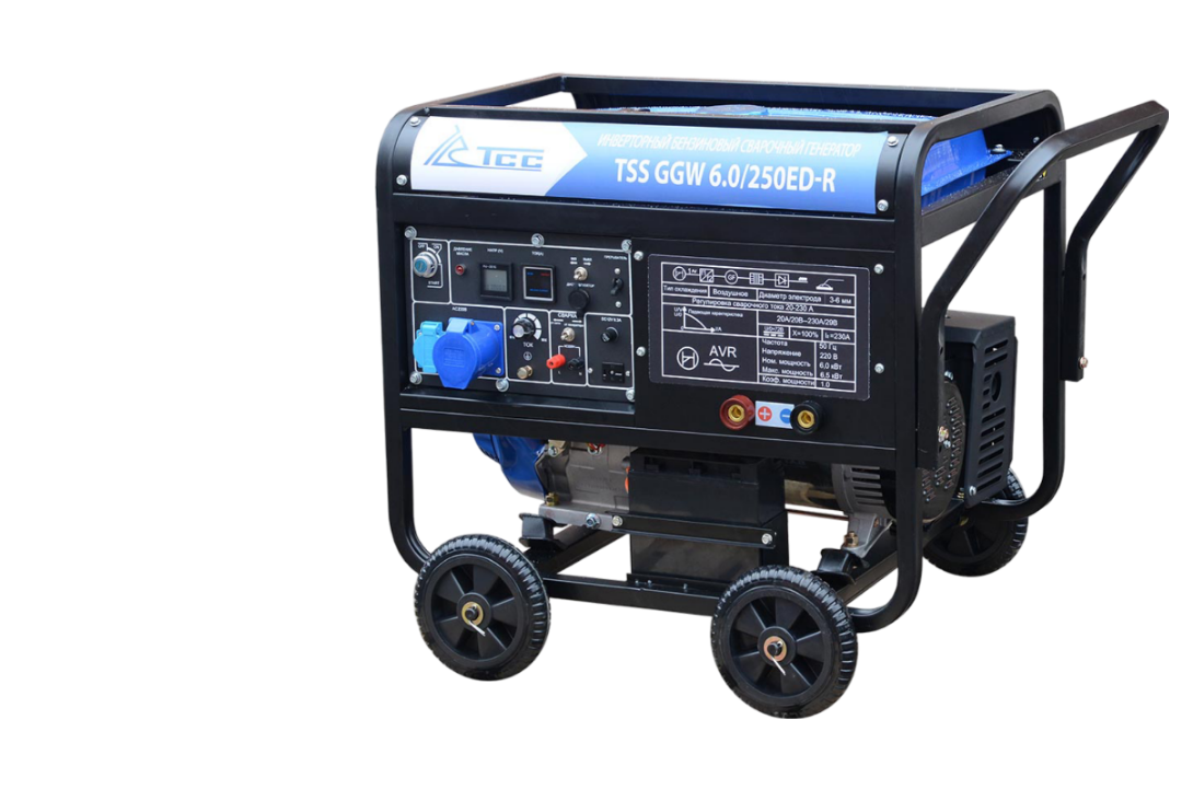 Инверторный бензиновый сварочный генератор TSS GGW 6.0/250ED-R