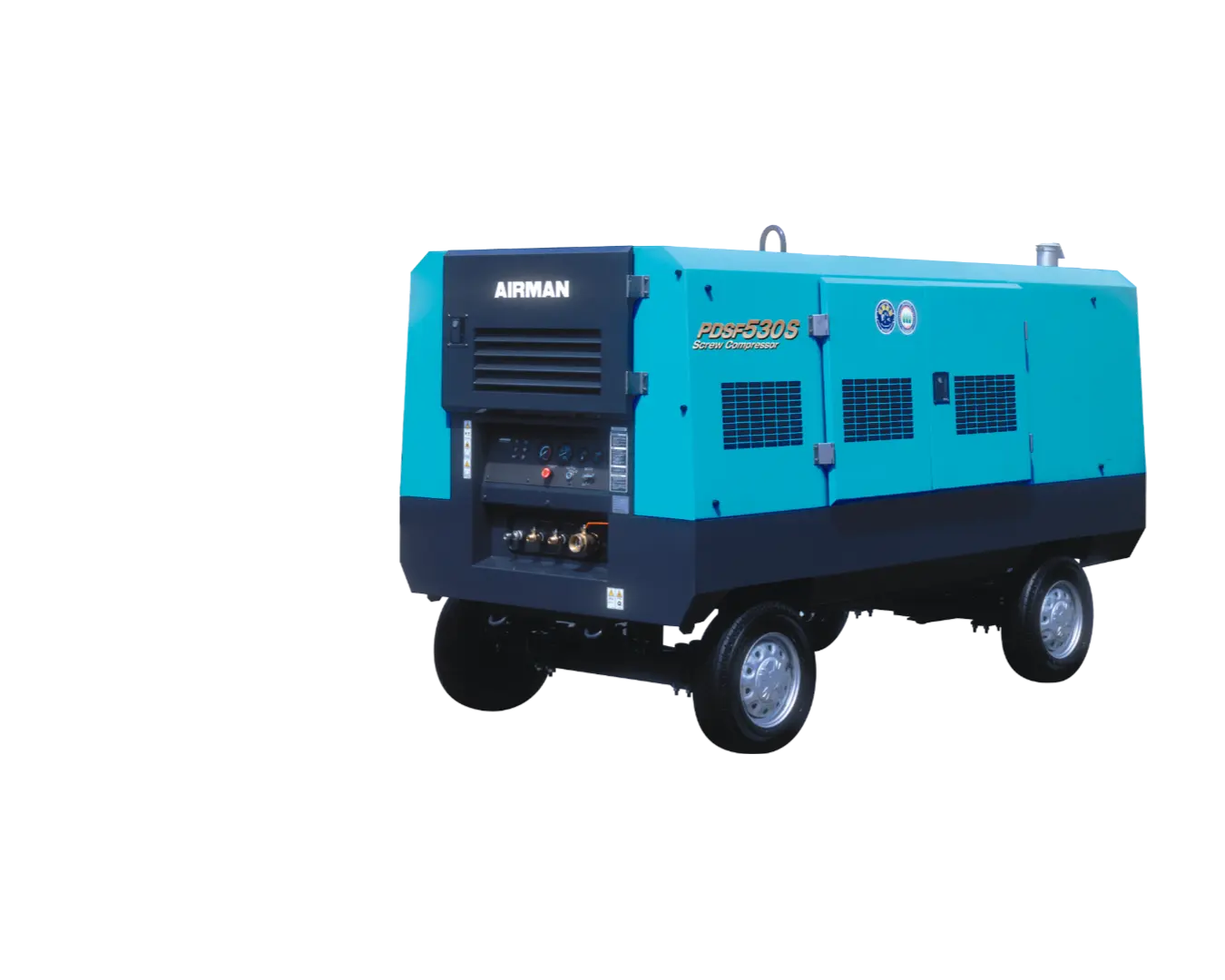 Компрессор AIRMAN серии PDSF530S-4B2 на шасси (высокое давление)