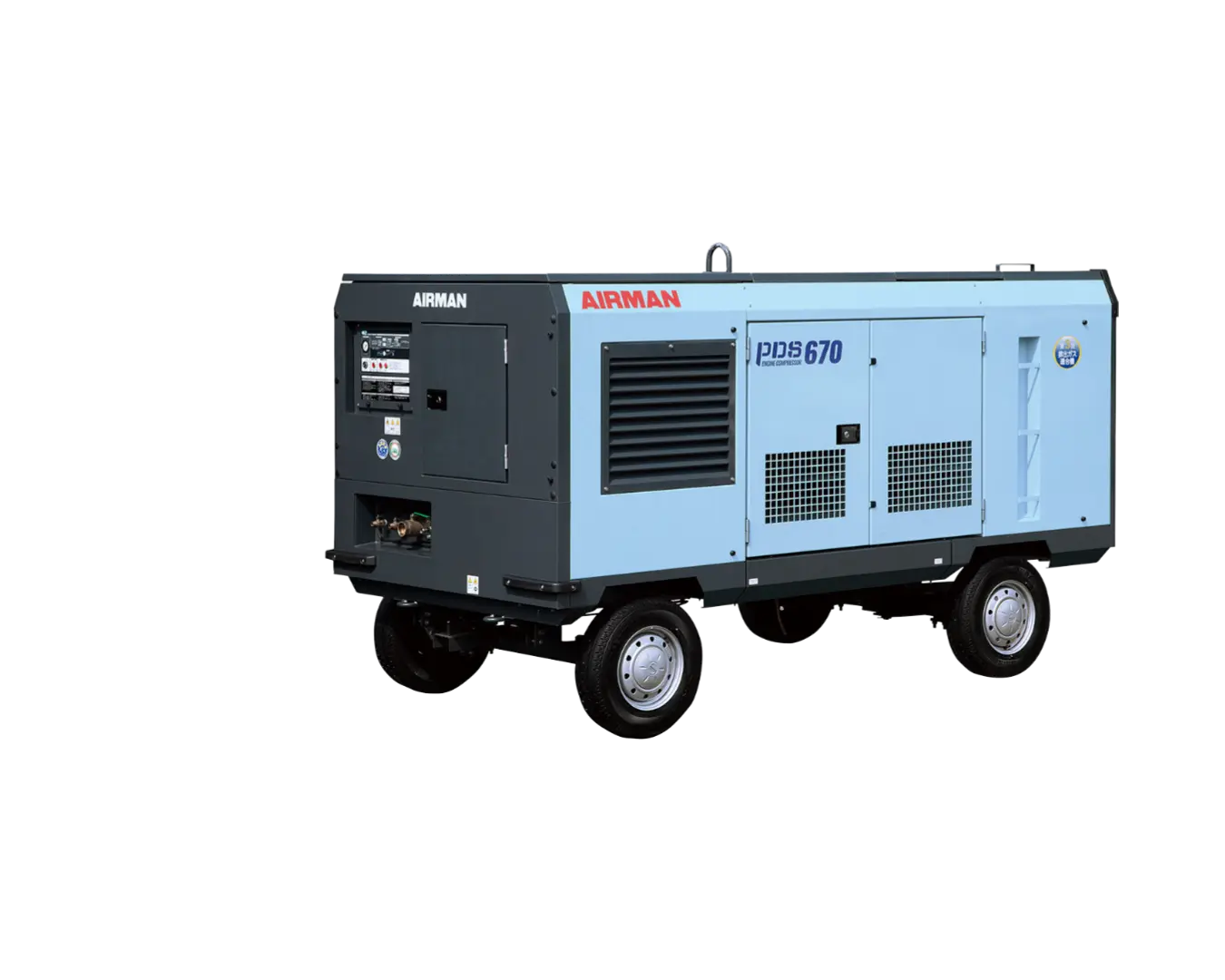 Компрессор AIRMAN серии PDS670S-4C5 на шасси