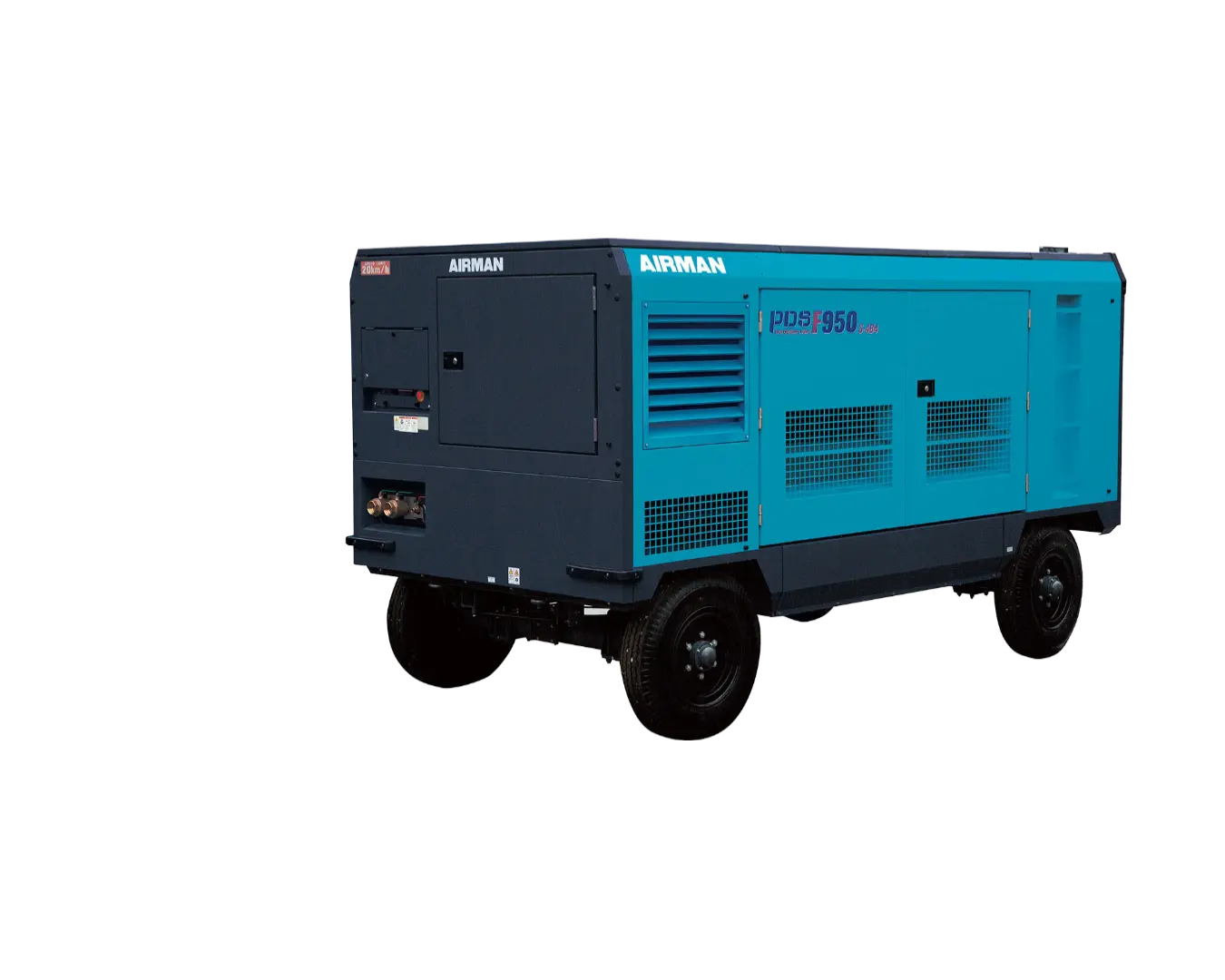 Компрессор AIRMAN серии PDSF950S-4B4 на шасси (высокое давление)