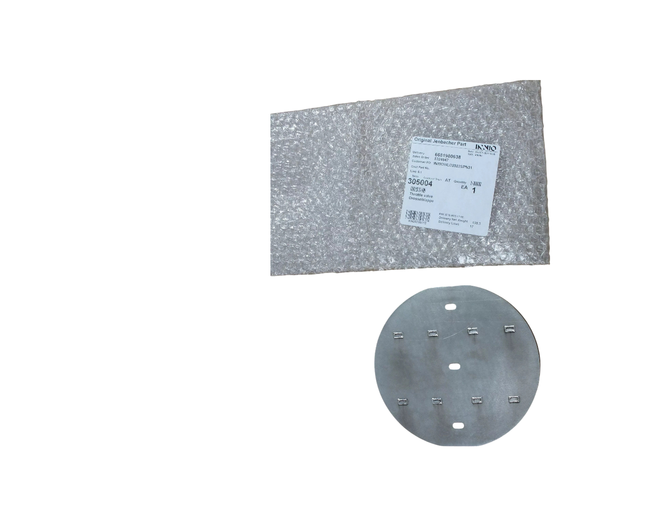 Дроссельная заслонка для газового двигателя Jenbacher - 305004
