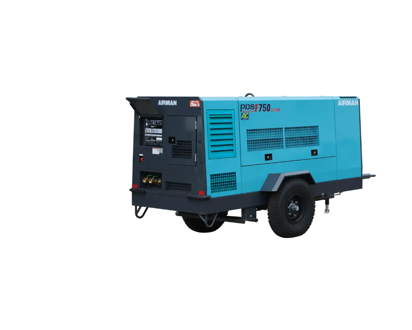 Компрессор AIRMAN серии PDSF750SC-6C6 на шасси (высокое давление)