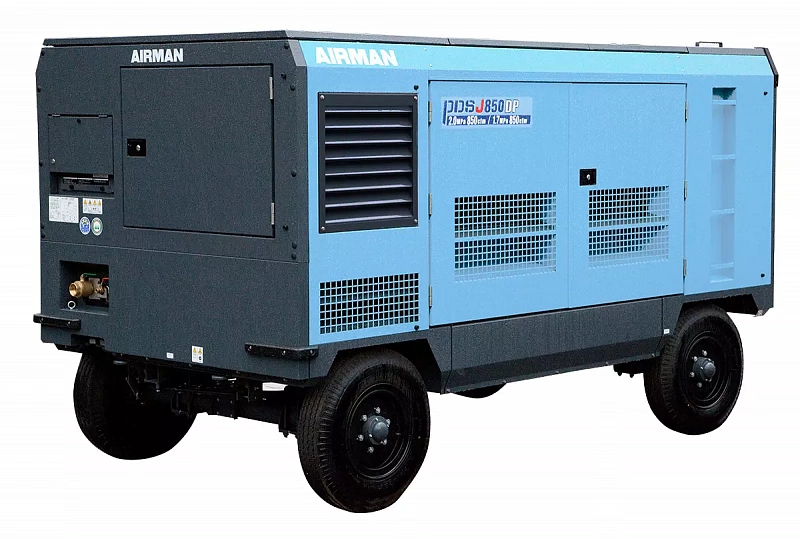 Компрессор AIRMAN серии PDSJ850DP-4C5 на шасси (высокое давление)