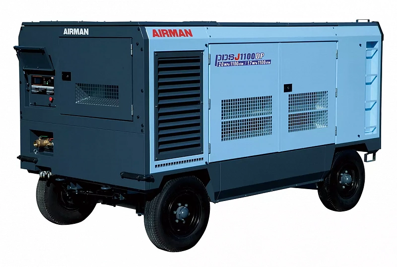 Компрессор AIRMAN серии PDSJ1100DP-4C5 на шасси (высокое давление)