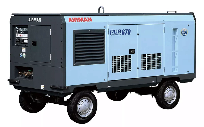Компрессор AIRMAN серии PDS670S-4C5 на шасси