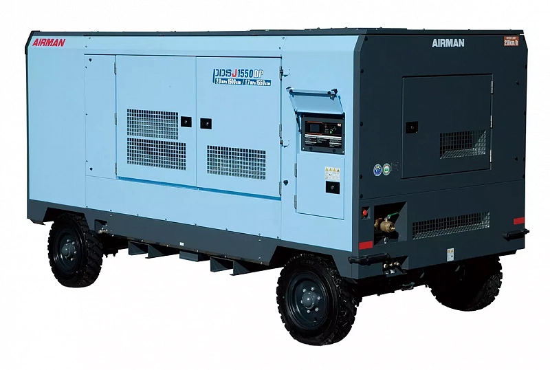Компрессор AIRMAN серии PDSJ1550DP-4C6 на шасси/санях (высокое давление)