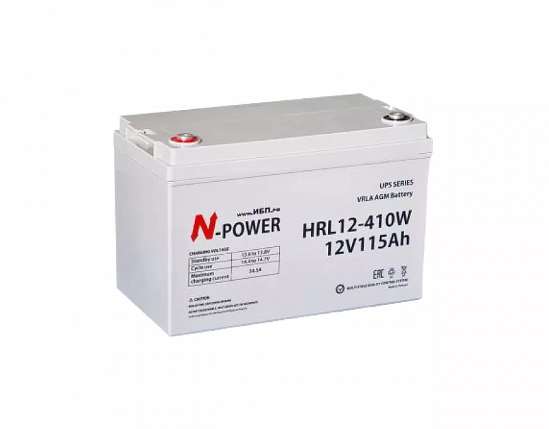 Аккумуляторные батареи для ИБП N-Power HR, HRL