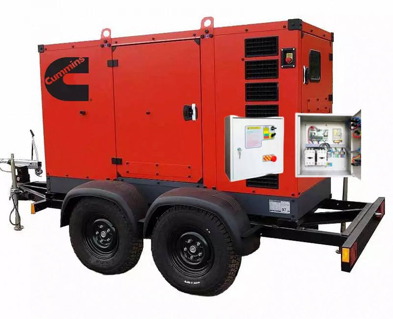 Дизельный генератор Aksa APD200C на шасси / на санях с АВР