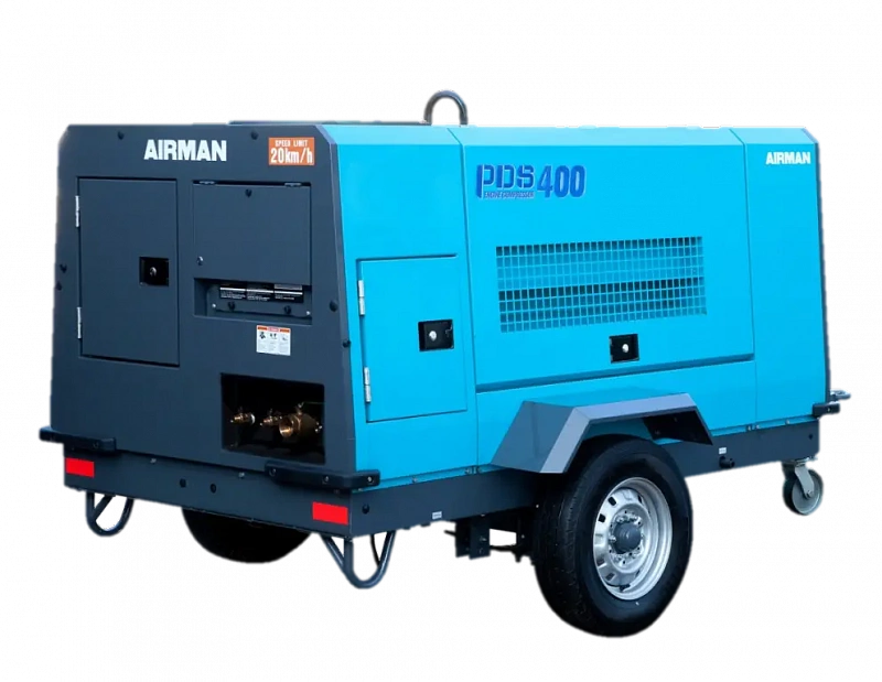Компрессор AIRMAN серии PDS400SC-6B5 на шасси (охлаждение)