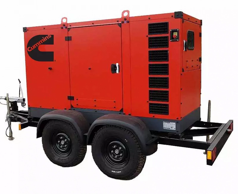 Дизельный генератор Aksa AC-1100 на шасси / на санях