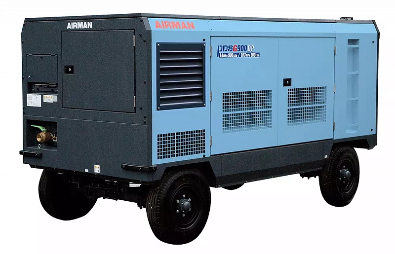 Компрессор AIRMAN серии PDSG900DP-4C5 на шасси (высокое давление)
